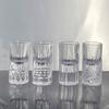 Copos Pequenos Domésticos em Forma de Diamante Gravados, Copos de Whisky, Copos de Licor, Copos de Vinho Branco, Copinhos de Dose, Copos para Destilados, Copos de Dose Única
