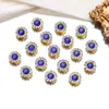 Adornos de pedrería de doble capa con forma de girasol redondo de 8-12 mm, pedrería de flor de ciruelo hecha a mano para coser a mano, accesorios para ropa