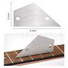 Herramienta de medición para mantenimiento de guitarra Qin Jin regla de nivel para medición de altura de seda de diapasón regla de nivel de búsqueda regla triangular de 2 agujeros