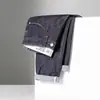 Jeans de Marca de Moda para Hombre Pantalones Tobilleros Delgados Elásticos Estampados Negros Estilo Coreano Ajustados Pierna Estrecha Pantalones Casuales de Moda para Hombre
