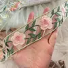 Nuevo Exquisito Encaje Organza Bordado Floral 3D Adorno para Ropa Accesorios Hecho a Mano DIY Ropa Cuello Hanfu