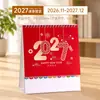 Calendario Personalizado del Año de la Oveja 2027 con Tu Propio Diseño, Creativo Calendario Mensual de Madera con Logo Personalizado para Publicidad Empresarial