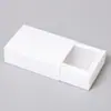 Caja de cajón plegable rápida, caja de papel kraft, caja de embalaje de cartón blanco impresa, caja de embalaje plegable tipo cajón con estampado dorado