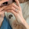Anillo de plata con perla rota de alta gama, diseño minimalista de nicho, para mujer, estilo frío, elegante, combinable con todo, de alta gama.