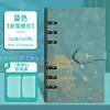 Libro de Sellos Culturales y Creativos Estilo Chino Viajes Planificador A6 de Alto Valor Libro de Colección de Hojas Sueltas Engrosado Libro de Sellos de Check-In de Atracciones