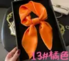Diadema Elegante Sencilla para Mujer con Decoración para Camisa Bufanda Profesional Color Sólido Satén de Seda Artificial Gasa Bufanda Cuadrada de 70cm