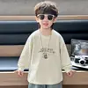 Camiseta de Manga Larga para Niños 2026 Nuevo Estilo Moda Coreana Primavera y Otoño Infantil Capa Base Niño Pequeño Top Casual