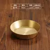 Plato de aperitivos de acero inoxidable para encurtidos, estilo retro coreano, hecho a partir de un plato frío de estilo japonés antiguo, plato de salsa comercial, plato de condimentos