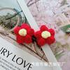 Flores Pompones al por Mayor, Flores de Hilo Tejidas a Mano, para Pinzas de Cabello DIY, Ropa, Bolsos, Zapatos, Calcetines, Accesorios, Materiales, Flores