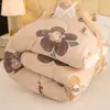 Edredón de Felpa Grueso de Lana de Cordero Doble Cara Cálido para Dormitorio Edredón de Algodón Copo de Nieve Suave para Persona Individual/Doble Ropa de Cama para Dormitorio Estudiantil