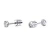 Aretes de tuerca de circonita transfronterizos 5 pares cristal cuadrado aretes de tuerca de circonita con cierre de rosca aretes cuadrados de lágrima ligeros para hombres y mujeres