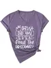 Amigo, ¿incluso Amazon eBay Sitio Independiente Camiseta Casual Cómoda para Mujer de Cuello en V y Manga Corta Comercio Exterior