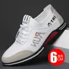 Zapatos de Hombre 2026 Primavera y Otoño Estilo Nuevo Piel Genuina Versión Coreana Versátil Suela Blanda Transpirables Aumentadores de Altura para Hombre Zapatos de Cuero Casual Tendencia Zapatos para Hombre