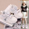 Zapatos Blancos para Niñas Otoño 2024 Nuevo Dibujo Animado Malla Transpirable Tenis para Niños Combinación con Todo Casual Zapatos Torre