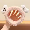 Moda Femenina Coreana Nueva Estilo Otoño e Invierno 2026 Diadema de Peluche de Oso Versátil para Lavarse la Cara Pinza para el Cabello Linda