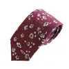 Gravata de Algodão Estampada Moderna para Homens e Mulheres 6cm Tendência Amarrada à Mão Padrinhos e Noivo Casamento Gravata Estreita Formal Estilo Britânico