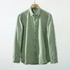 ¡Elección del diseñador! ¡Tela lavada de peso pesado! Camisa casual de manga larga retro estilo japonés para hombre Otoño 2026