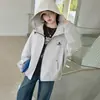 Chaqueta Softshell para Niñas Estilo Primavera y Otoño 2026 Nueva Elegante con Capucha Casual para Niñas Mayores Ropa de Otoño Top Tendencia