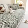 Cojín de Asiento para Sofá de Chenilla Silicona Antideslizante Resistente al Desgaste Resistente a los Arañazos Simple Lujo Ligero Todas las Estaciones Universal Tela Protectora para Sofá de Cuero