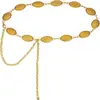 Cadena para la Cintura para Mujer, Cadena Metálica Decorativa para Vestidos, Cadena Vintage para Pantalones con Cinturón Delgado Plateado, Faja Moldeadora para Vestidos