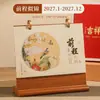 2027 Ano do Carneiro Porta-Caneta Calendário Personalizado Simples Criativo Publicidade Corporativa Estampagem a Quente Impressão Logotipo Ornamento Calendário Caixa de Presente