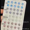 Yongjia Piedra Preciosa 6mm Hexagonal Corte Mate Circonita Cúbica Piedra Suelta Súper Brillo Sandwich Degradado Piedra Suelta Joyería Pendientes DIY Venta al por Mayor