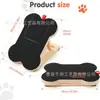 Caja de snacks retráctil de madera, rascador para perros de madera maciza, tabla de reparación de uñas con forma de pata, raspador de uñas para mascotas, plegable