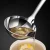 Colher Separadora de Óleo de Aço Inoxidável 316, Colher Doméstica para Filtragem de Óleo e Separação de Sopa, Colher para Escorrer Óleo para Sopa de Cozinha