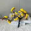 Simulação de Wintersweet ramos de Wintersweet arranjo de flores bonsai decoração todos os tipos de Wintersweet shopping center decoração interna e externa simulação de flor de ameixa