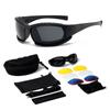 Gafas de ciclismo intercambiables de visión nocturna coloridas transfronterizas traje equipo profesional para exteriores espejo deportivo táctico a prueba de viento 5898