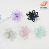 Pendientes de Borla de Flor de Cristal Degradado con Cuentas Hechos a Mano Accesorios Decoración de Ropa Venta Directa de Fábrica Al Por Mayor en Stock