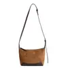 Bolsa Dumpling Nicho High-End Transfronteiriça Nova Bolsa Transversal Fosca com Emenda Retrô Outono Popular Bolsa de Ombro Único Axilar