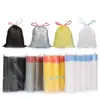 Bolsas de Basura con Cordón, Bolsas de Basura Gruesas para Hogar y Cocina, Bolsas de Plástico Blancas Grandes, Bolsas de Basura con Asa al por Mayor