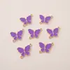 20mm Aleación Goteo de Aceite Doble Colgante Mariposa Joyería DIY Pulsera Hecha a Mano Collar Pendientes Accesorios Colgante Material