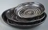 Configuração de Mesa Estilo Japonês Peça Quatro Tigela de Arroz Restaurante de Sushi Xícara de Chá Prato de Osso Preto Cerâmica Suporte para Hashi Bule Cozinha Japonesa e Coreana