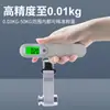 Venta directa de fábrica báscula portátil de mano, báscula electrónica exclusiva transfronteriza con carcasa de acero inoxidable, báscula para equipaje 50 kg
