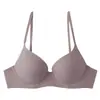Sujetador sexy europeo y americano sin costuras, liso, para busto pequeño, push-up, anti-caída, ajustable, sujetador para mujer de busto grande, adelgazante, talla grande