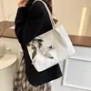 Bolso plisado casual para mujer 2025 Nuevo estilo coreano de gran capacidad con rayas, bandolera texturizada de moda, bolso pequeño fresco para mujer