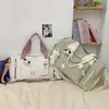 Bolsa de equipaje de moda estilo K para estudiante, bandolera de ocio al aire libre para mujer, bolsa de viaje, separación de seco y húmedo, bolsa de yoga y fitness