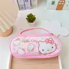 Nova Bolsa de Papelaria Fofa Menina Coração Kuromi Grande Capacidade Estojo Estudante Armazenamento de Papelaria Bolsa Estojo para Lápis