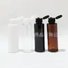 Botella de tapa de mariposa negra 100ml, botella marrón con tapa abatible, botella dispensadora de agua y loción, botella de aceite esencial, botella de aceite, botella de hidrosol, botella de cebo