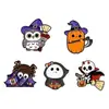 Broche de Metal de Dibujos Animados de Halloween Calabaza Linda Fantasma Calavera Araña Insignia Accesorios para Ropa Pin Esmaltado