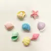 Mini Pequeno Colorido Concha Caramujo Estrela do Mar Resina Acessórios DIY Atacado Transfronteiriço