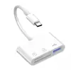 Leitor de cartão, conector de transmissão de alta velocidade três em um Tipo-C para USB/SD/TF, cartão de memória de telefone, conversor de unidade USB.