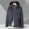 Ventas Directas de Fábrica Chaquetas de Exterior para Pareja para Hombres y Mujeres en Primavera y Otoño Combinación de Colores Capucha Desmontable Ropa de Montañismo Punch Simple