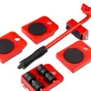 Mover de Objetos Pesados para Muebles Juego de Cinco Piezas Herramientas para Mudanzas Esenciales para Mudanzas Herramientas de Ferretería Dispositivo de Polea Ahorrador de Esfuerzo