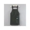 Delantal Corto de Algodón Rayado con Peto para Mujer Sin Mangas Uso en Cocina Hogar Anti-Manchas Anti-Suciedad Bolsillo Grande Resistente a Manchas Rayas Verticales