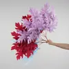 Ramo artificial de hojas de roble para boda, material floral de 5 puntas hoja Chunyu, flores artificiales para decoración de techo, arreglo floral, decoración de pasillo con follaje acompañante