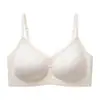 Lingerie Feminina de Verão Fina para Seios Pequenos, Anti-Queda, Estampa Floral, Novo Popular 2026 Sutiã Confortável Sem Costura