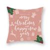 Fabricantes diretos mais vendidos no exterior Nórdico ins Papai Noel veado veludo pêssego estampado capa de almofada travesseiro
